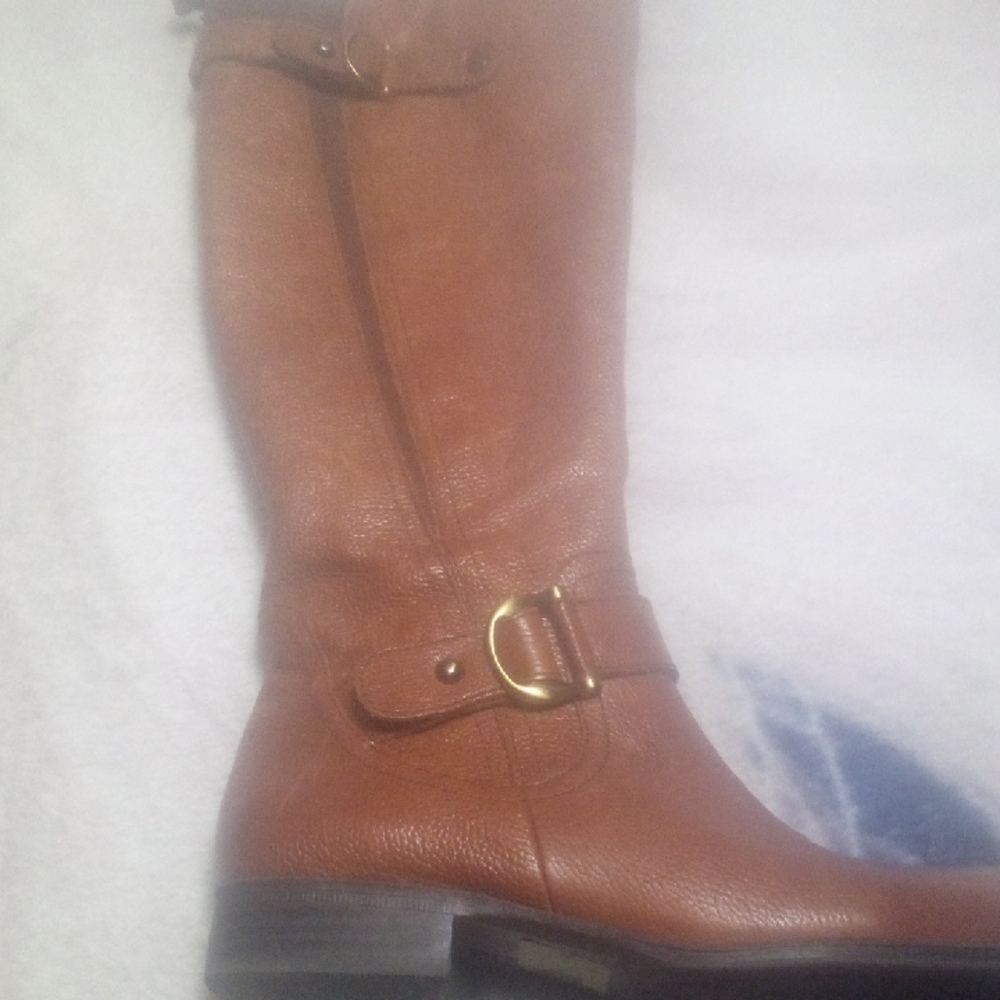 Naturalizer Brown Leather Heeled Boots